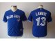 youth mlb toronto blue jays #13 lawrie blue jerseys