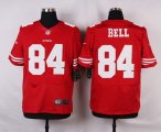 nike san francisco 49ers #84 bell red elite jerseys