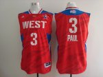 2013 all star los angeles clippers #3 chris paul red jerseys