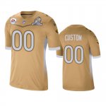 Green Bay Packers Custom Gold 2021 NFC Pro Bowl Game Jersey