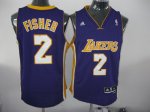 Basketball Jerseys los angeles Lakers #2 fisher purple[2011 swin