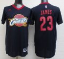 NBA Jersey Cleveland Cavaliers #23 LeBron James Black Short Slee