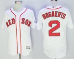 men mlb boston red sox #2 xander bogaerts white majestic flexbase authentic collection stitched baseball jersey