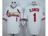 MLB St. Louis Cardinals #1 Ozzie Smith White 1982 jerseys