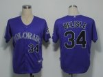 Baseball Jerseys colorado rockies #34 belisle purple(cool base)