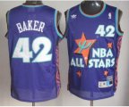 nba 95 all star #42 baker jerseys purple