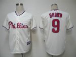 Baseball Jerseys philadephia phillies #9 brown cream(cool base)