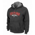 mlb chicago cubs pullover hoodie dark grey