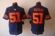 nike nfl chicago bears #51 butkus elite blue jerseys [orange num