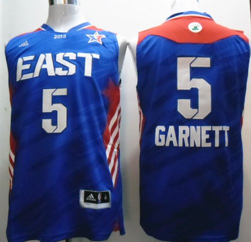 2013 all star boston celtics #5 garnett blue jerseys