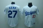 Baseball Jerseys los angeles dodgers #27 kemp white (cool base)