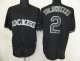 mlb jerseys colorado rockies #2 tulowitzki black fashion cheap j