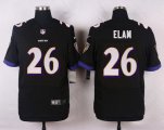 nike baltimore ravens #26 elam black elite jerseys