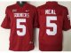 ncaa oklahoma sooners #5 durron neal red new xii stitched jersey