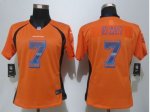 women nike denver broncos #7 elway orange strobe jerseys