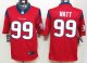 nike nfl houston texans #99 watt red jerseys [nike limited]