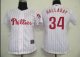 women Baseball Jerseys philadephia phillis #34 halladay white[re