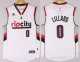 Men's NBA Portland Trail Blazers #0 Damian Lillard White Stitched Swingman Rip City Jersey