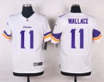 nike minnesota vikings #11 wallace white elite jerseys
