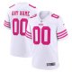 San Francisco 49ers Custom White Pink 75th Anniversary Football Jerseys