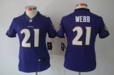 nike women nfl baltimore ravens #21 webb purple jerseys [nike li