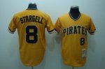 Baseball Jerseys pittsburgh pirates #8 stargell m&n yellow