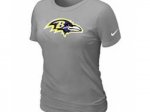 Women Baltimore Ravens L.Grey T-Shirts