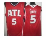 nba atlanta hawks #5 smith red jerseys [revolution 30]