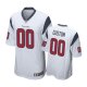 Houston Texans #00 Custom White Nike Game Jersey - Men's