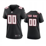 Women's Atlanta Falcons Custom Black 2020 Throwback Game Jersey