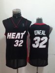 nba miami heat #32 o`neal black jerseys [revolution 30]