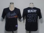 Baseball Jerseys atlanta braves #37 beachy blue(cool base)