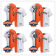 Houston Astros White Orange Split Two-Tone Cool Base Stitched Custom Jerseys