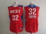 2013 all star los angeles clippers #32 griffin red jerseys