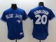 mlb toronto blue jays #20 josh donaldson majestic blue flexbase authentic collection jerseys