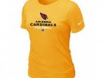 Women Arizona Cardicals Yellow T-Shirt