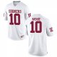 Men's White #10 Theo Wease Oklahoma Sooners Football College Jersey