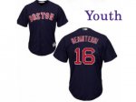 Youth MLB Boston Red Sox #16 Andrew Benintendi Majestic Blue Cool Base Jerseys