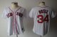 women Baseball Jerseys boston red sox #34 ortiz white[red number