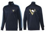 NHL jerseys Pittsburgh Penguins Zip Jackets Dark Blue