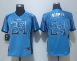 women nike nfl carolina panthers #24 josh norman blue jerseys [E