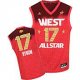 Los Angeles Lakers 17 Andrew Bynum All-Star 2012 Western red jer