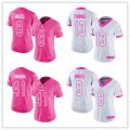 Women's Football New Orleans Saints Pink -White Rush Fashion Stitched Limited Jersey