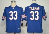 nike nfl chicago bears #33 tillman blue jerseys [game]