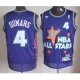 nba 95 all star #4 dumars purple jerseys
