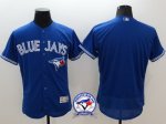 mlb toronto blue jays blank majestic blue flexbase authentic collection jerseys with 40th anniversary patch