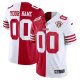 San Francisco 49ers Red White Split With 75th Anniversary Football Jerseys