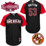 Orioles #53 Zach Britton Black 2015 All-Star American League Sti