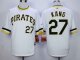 mlb pittsburgh pirates #27 kang white m&n jerseys