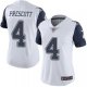 Women's Nike Dallas Cowboys #4 Dak Prescott White Rush Limited NFL Jerseys